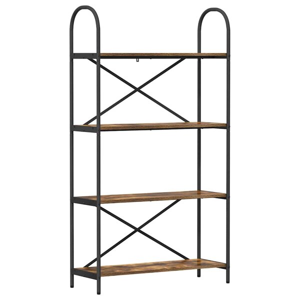 vidaXL Étagère Chêne fumé 80 x 30 x 146 cm Bois d'ingénierie