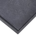 vidaXL Socle de parasol Noir 40x28x4 cm Granite