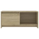 vidaXL Meuble TV Chêne sonoma 90x35x40 cm Bois d'ingénierie