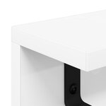vidaXL Porte-manteau mural Blanc 60 x 10.5 x 10.5 cm Bois d'ingénierie