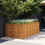 vidaXL Lit surélevé de jardin 196x100x69 cm acier corten