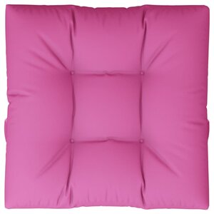 vidaXL Coussin de palette rose 70x70x12 cm tissu