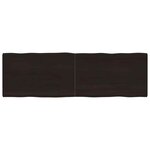 vidaXL Dessus de table bois massif traité bordure assortie