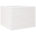 vidaXL Jardinière blanc 60x60x46 cm bois de pin massif