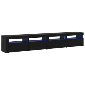 vidaXL Ensemble meuble TV 3 Pièces Chêne noir 240 x 35 x 40 cm