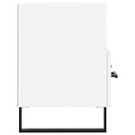 vidaXL Meuble TV Blanc 80x36x50 cm Bois d'ingénierie