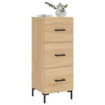 vidaXL Buffet Chêne sonoma 34 5x34x90 cm Bois d'ingénierie