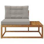 vidaXL Canapé d'extérieur extrémité Naturel 115 x 83 x 73 cm