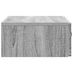 vidaXL Table d'appoint murale 59 x 34 5 x 17 cm Bois d'ingénierie