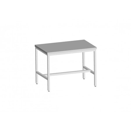 Table inox soudée centrale 1200x800x850 mm - l2g -  - inox1200 800x850mm