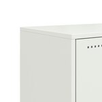 vidaXL Buffet haut jaune moutarde 100 5x39x107 cm acier