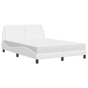 vidaXL Cadre de lit sans matelas Zadar blanc 140x200 cm similicuir
