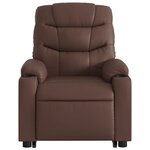 vidaXL Fauteuil inclinable marron similicuir