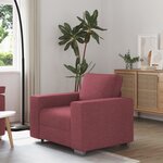 Fauteuil vidaXL Rouge Vin 59 cm en Tissu