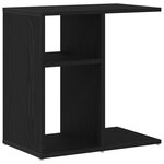 Table d'appoint vidaXL en chêne noir 50x30x50 cm en bois reconstitué