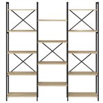vidaXL Étagère Chêne sonoma 156 x 25 x 167.5 cm Bois d'ingénierie