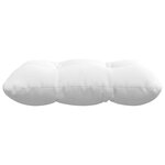 vidaXL Coussins de siège 4 Pièces Blanc 40 x 40 x 12 cm tissu