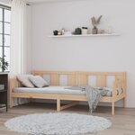 vidaXL Lit de jour sans matelas bois de pin massif 90x190 cm