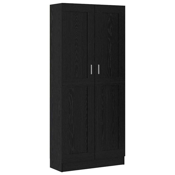 vidaXL Bibliothèque Chêne noir 82 5 x 30 5 x 185 cm Bois d'ingénierie