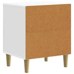 vidaXL Cabinet de chevet Blanc brillant 43 x 34 5 x 50 cm