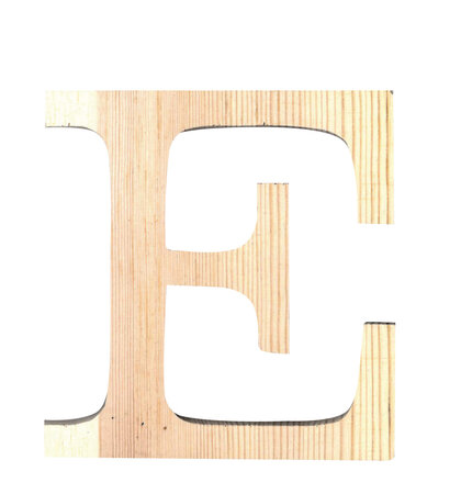 Alphabet en bois 11 5cm Lettre E