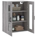 vidaXL Armoire murale sonoma gris 69 5x34x90 cm