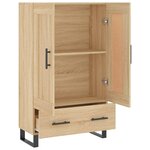 vidaXL Buffet haut chêne sonoma 69 5x31x115 cm bois d'ingénierie