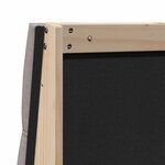 vidaXL Tête de lit capitonnée Taupe 75 cm Pin massif