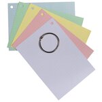 Paquet De 50 Flashcards Sous Film + Anneau - Bristol Dots Perforé - Format A6 - Rose - X 19 - Exacompta