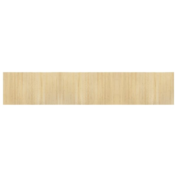 vidaXL Tapis rectangulaire naturel clair 60x300 cm bambou