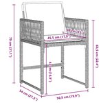 vidaXL Ensemble de salle à manger pour jardin 9 Pièces Gris clair