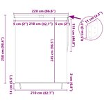 vidaXL Store Roulant Extérieur Rayé Jaune et bleu 220 x 250 cm tissu