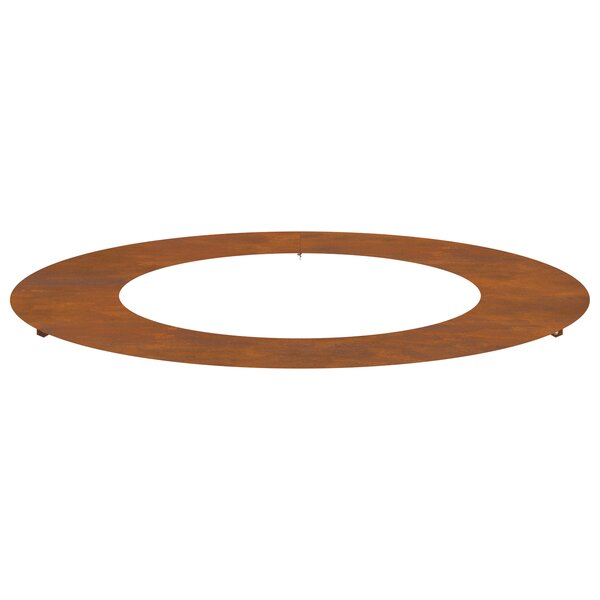 vidaXL Vase en Acier Corten Acier Corten Grand Incrustations Décoratives