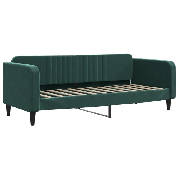 vidaXL Lit de repos vert foncé 80x200 cm velours