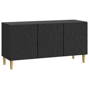 vidaXL Meuble TV 99 x 34 5 x 50 cm Noir Bois d'ingénierie