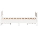 vidaXL Cadre de lit sans matelas blanc 120x190 cm bois de pin massif