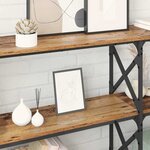 vidaXL Table console Bois ancien 156 x 28 x 80 5 cm Bois d'ingénierie