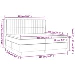 vidaXL Sommier à lattes de lit et matelas Vert foncé 200x200cm Velours