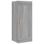 Vidaxl buffet haut sonoma gris 35x34x180 cm bois d'ingénierie