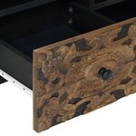 vidaXL Meuble TV Marron 100 x 33 5 x 46 cm Bois de mangue massif