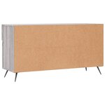 vidaXL Banc à chaussures sonoma gris 102x35x55 cm bois d'ingénierie