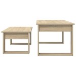 vidaXL Ensemble de tables basses 2 Pièces Chêne Sonoma Bois d'ingénierie
