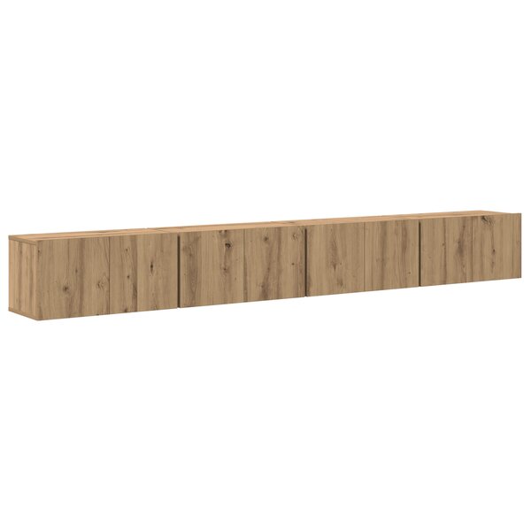 vidaXL Ensemble meuble TV 4 Pièces Chêne artisan Moyen 60 x 30 x 30.5 cm