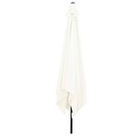 vidaXL Parasol de jardin Blanc et Noir 295 x 295 x 245 cm