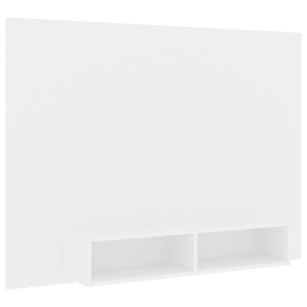 vidaXL Meuble TV mural Blanc 135x23 5x90 cm Aggloméré