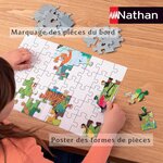 Puzzle 45 p - Carte du monde des animaux - Nvlle edition