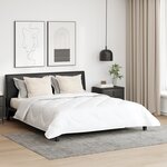 vidaXL Couette avec oreiller 3 Pièces Blanc 260 x 220 cm Microfibre
