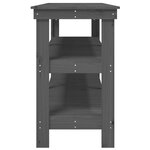 vidaXL Banc de travail Gris 181x50x80 cm Bois de pin massif