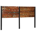 vidaXL Tête de lit 180 cm bois massif récupéré et fer