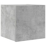 vidaXL Meuble TV mural Gris béton 30 5x30x30 cm